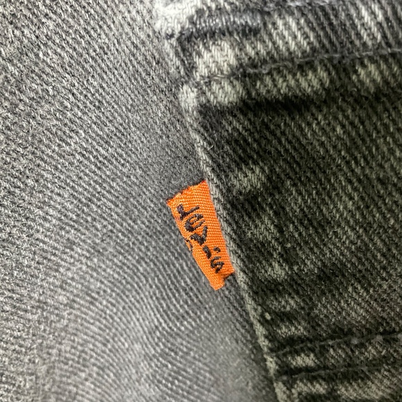Levi’s Mens Vintage Orange Tab Black 100% Cotton Denim Jeans Relaxed Fit 34 x 30 - Picture 8 of 13